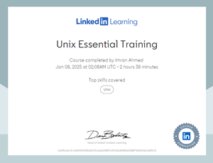 Unix Certificate