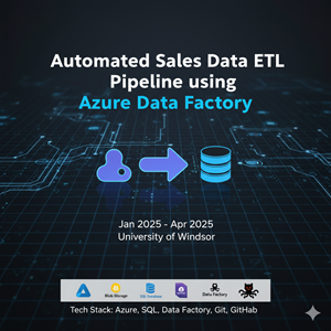 Azure Data Factory ETL Pipeline project